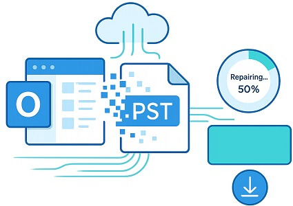 How to repair PST file in Outlook?