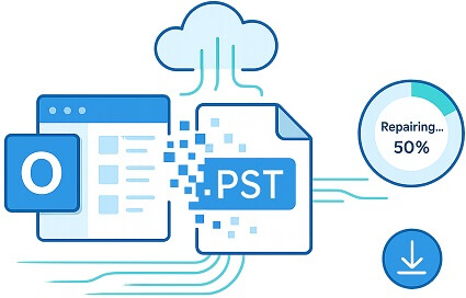 Repair password-protected and encrypted Outlook data files